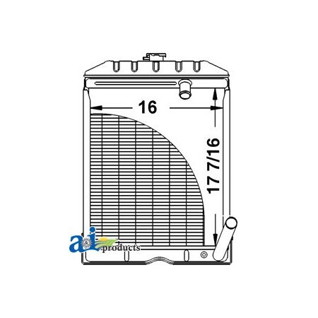 A & I Products Radiator 29" x21" x10" A-C5NN8005AB